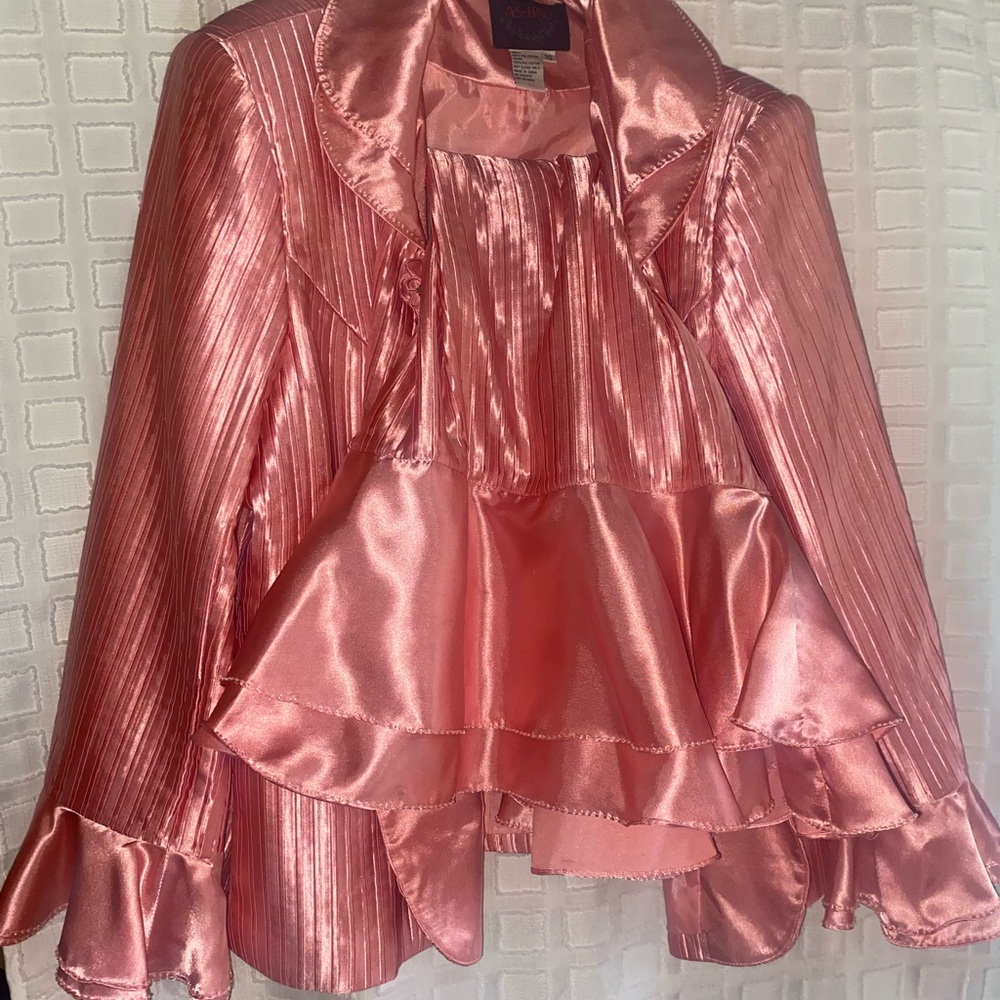 Ashro Shiny Pink Blazer - Picture 4 of 4